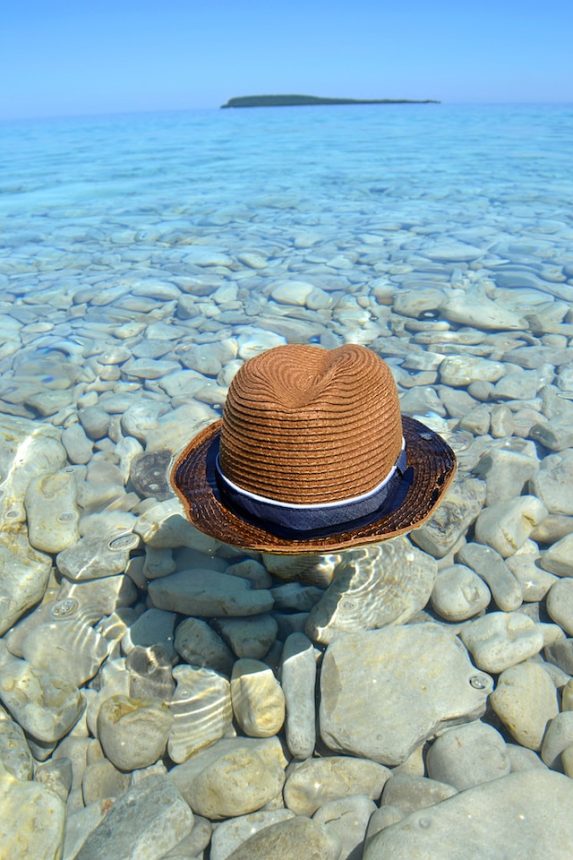 letni kapelusz na plaże