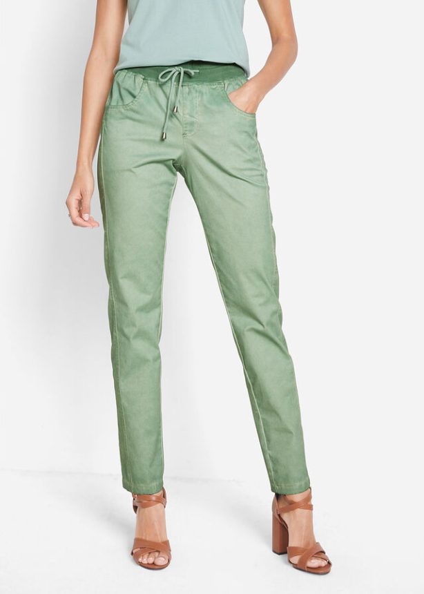 Spodnie Pastelowo zielone jaka bluzka