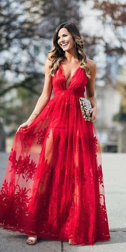 Dodatki do czerwonej sukienki na wesele