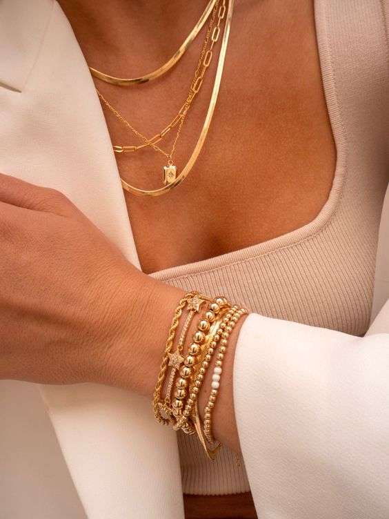 biżuteria ze złota złote bransoletki