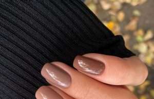 brązowe paznokcie najmodniejsze na jesień