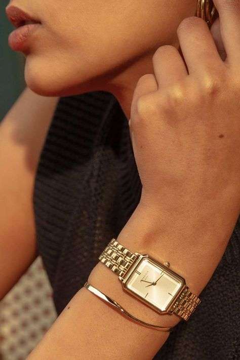 Eleganckie zegarki damskie kwadratowy zegarek