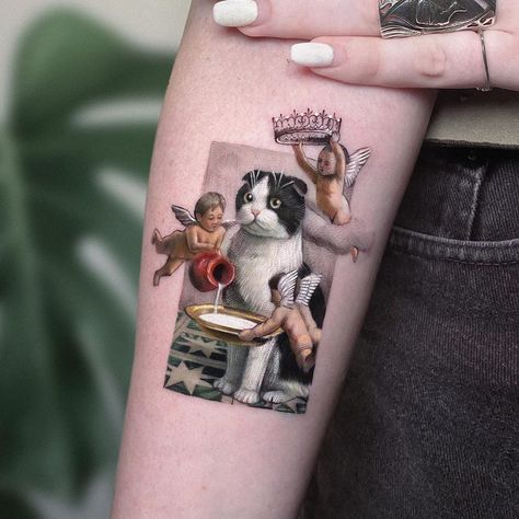 Kot tatuaż