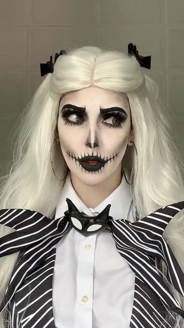 Makijaż na Halloween kościotrup
