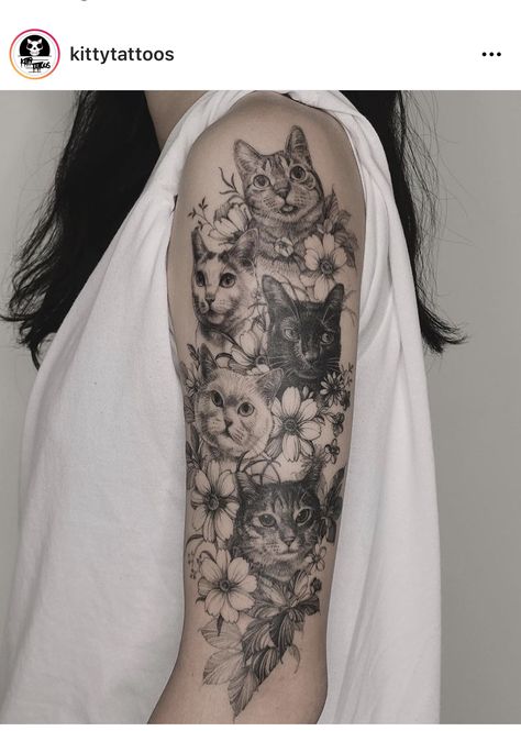 Tatuaż z kotami
