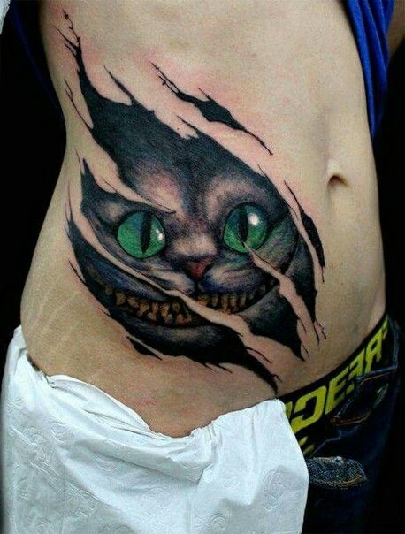 Tatuaż z kotem duży