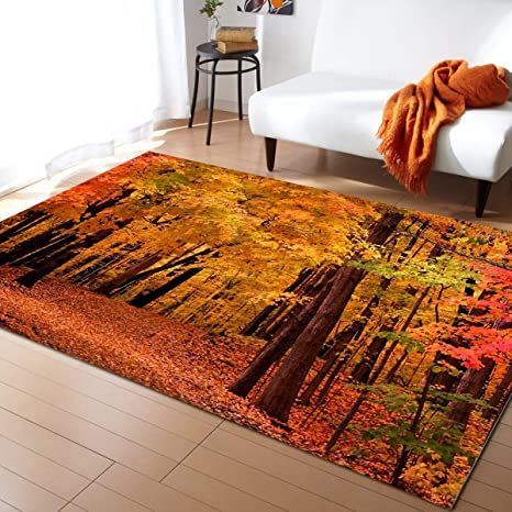 jesienna dekoracja dywan