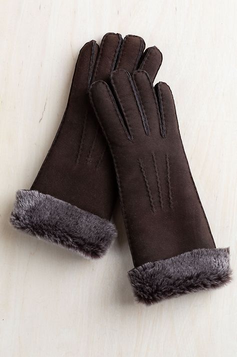 Rękawiczki damskie zimowe ocieplane brązowe
