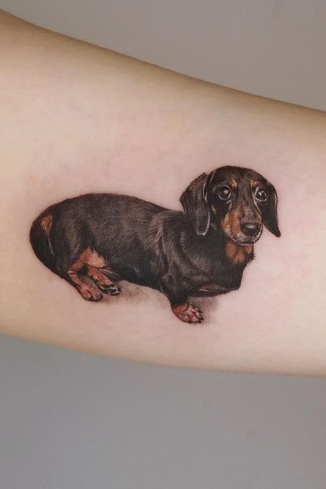 realistyczne tatuaże z psem