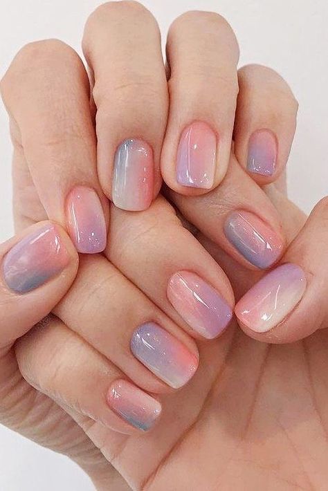 Ombre manicure wzory na 2024 kolorowy