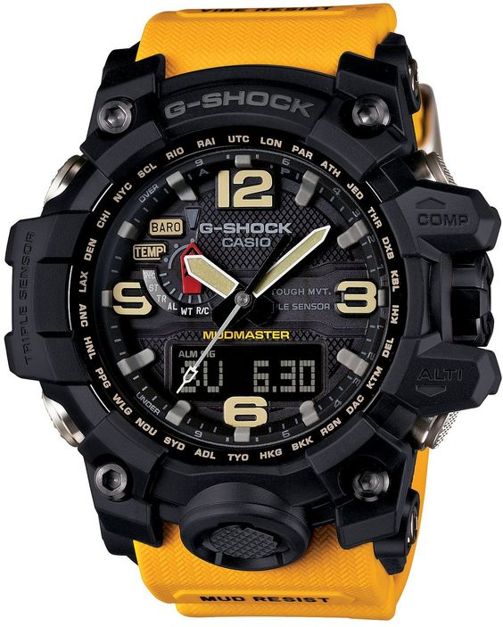 pomarańczowy zegarek casio g-shock