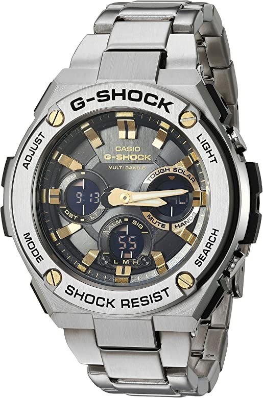 srebrny zegarek casio g-shock
