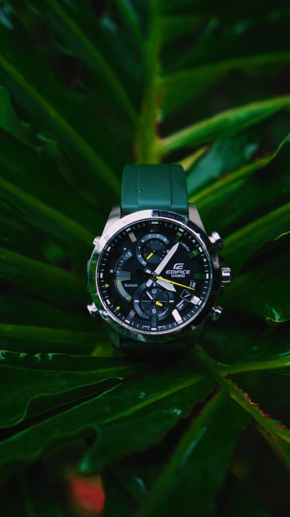 zegarek casio zielony