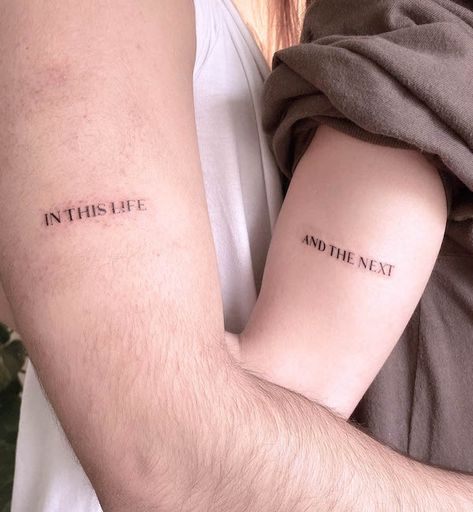 Tatuaże dla par napisy