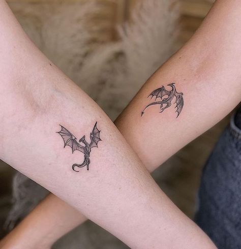 Tatuaże dla par smoki